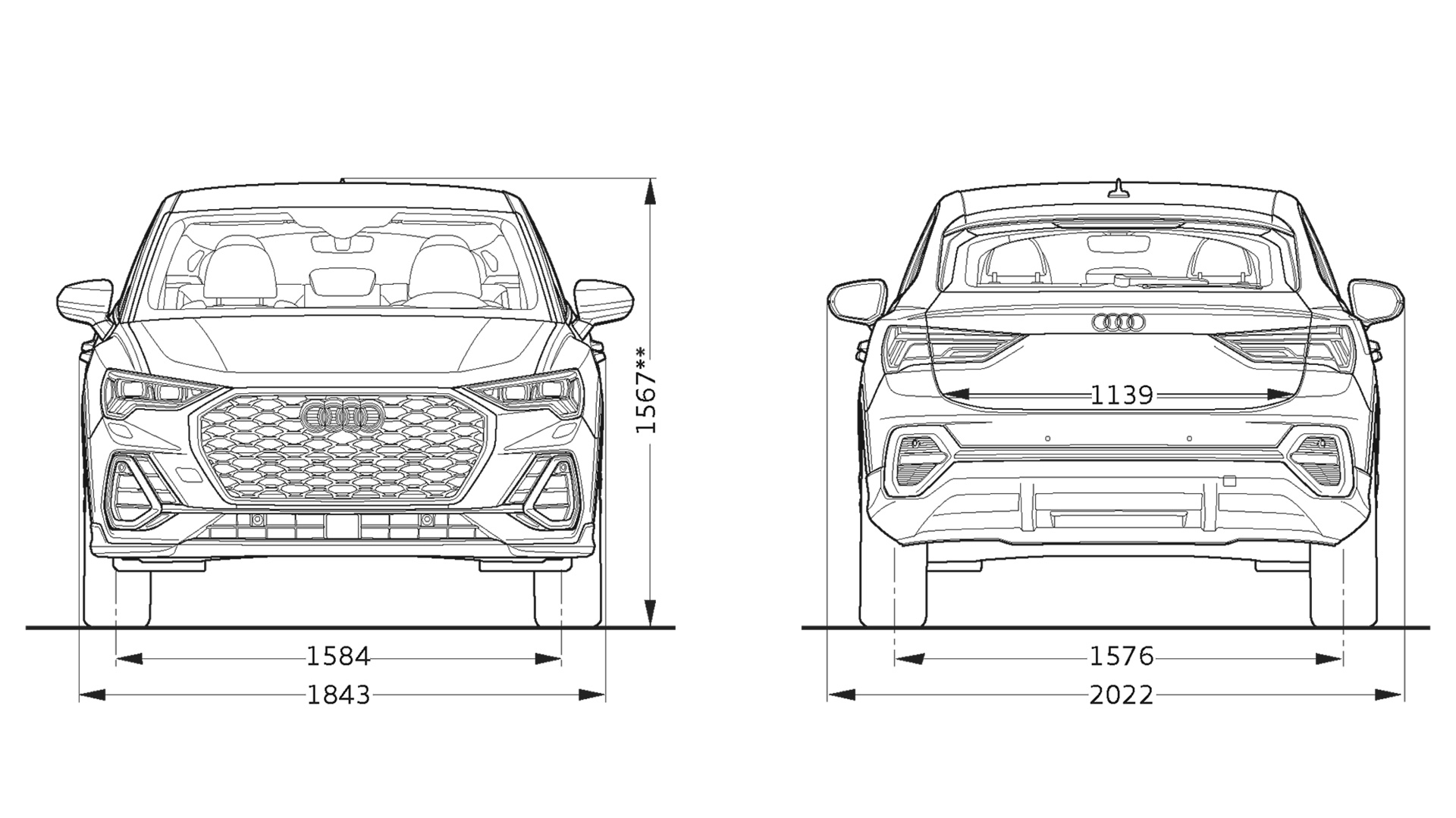 2024 Audi Q3 Dimensions In Feet Alex Jackquelin